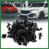 Motoforti 100 Pcs Car 8mm Hole Plastic Rivet Fender Bumper