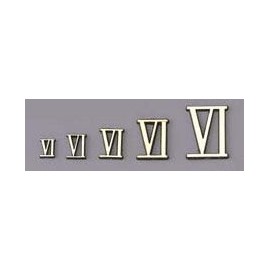 1 Inch Gold Roman Numerals - 1 Set of 12 Numerals