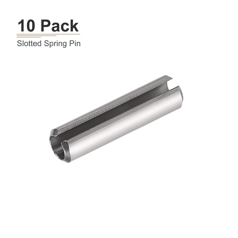 DTGN 10pcs 6mmx30mm(DxL) Slotted Spring Pins for Household Machine Fasteners