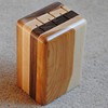 Wisconsinmade Walnut Steak Knife Block with Six Slots, Cherry and