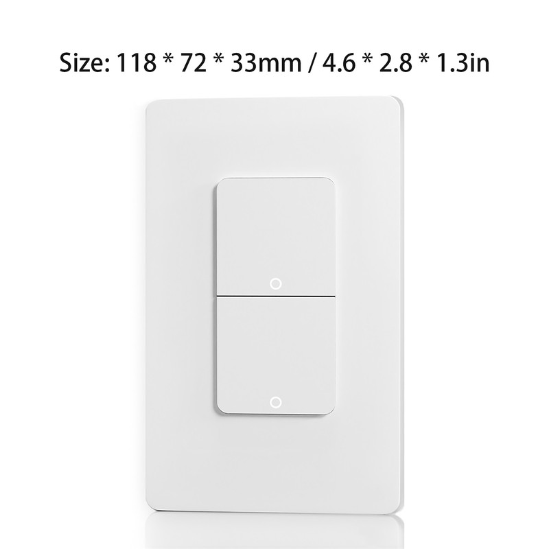 Tuya Wifi Intelligent Home Switch SpringBack Light Switch Voice Control