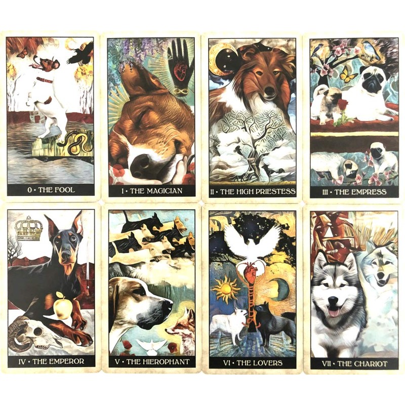Tarot Cards, 78 Cards, Weighted Edition, Tarot Divination, Wise Dog