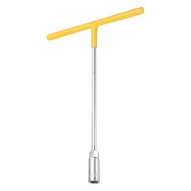 sourcing map T-Handle Metric Socket Wrench 11mm High Carbon Steel 6-Point Hex Hexagon T-Shape Spanner with Non-Slip Handle for Motorcycle Bicycle Car Repair