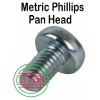 JH (20) M5-0.8x10mm Metric Phillips Pan Head Machine Screw Zinc