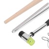 Ring Sizer Set Aluminum Finger Sizing Gauge Polishing Wood Mandrel
