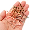 PATIKIL 50pcs Open Bezels, Resin Bezels Pendants Butterfly Open Back