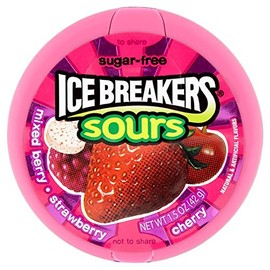 Ice Breakers Sours Mixed Berry Mints Sugar Free 42G