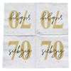 in due 20 Napkins for 70th Birthday 33 x 33