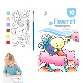 Mini Watercolour Paint Pad, Watercolour Paint Pad, Mini Paint Pad, Pocket Watercolor Painting Book, Portable Travel Paint Set Watercolor Coloring Books for Drawing Supplies