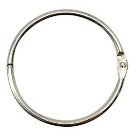 KINGFOREST 20PCS Binder Rings 2 Inch,Nickel Plated Steel Book Rings,Loose Leaf Binder Rings,Key Rings,Metal Rings for Index Cards.