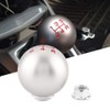 EVGATSAUTO Aluminium Gear Knob, 5-Speed and 6-Speed Car Manual Aluminium