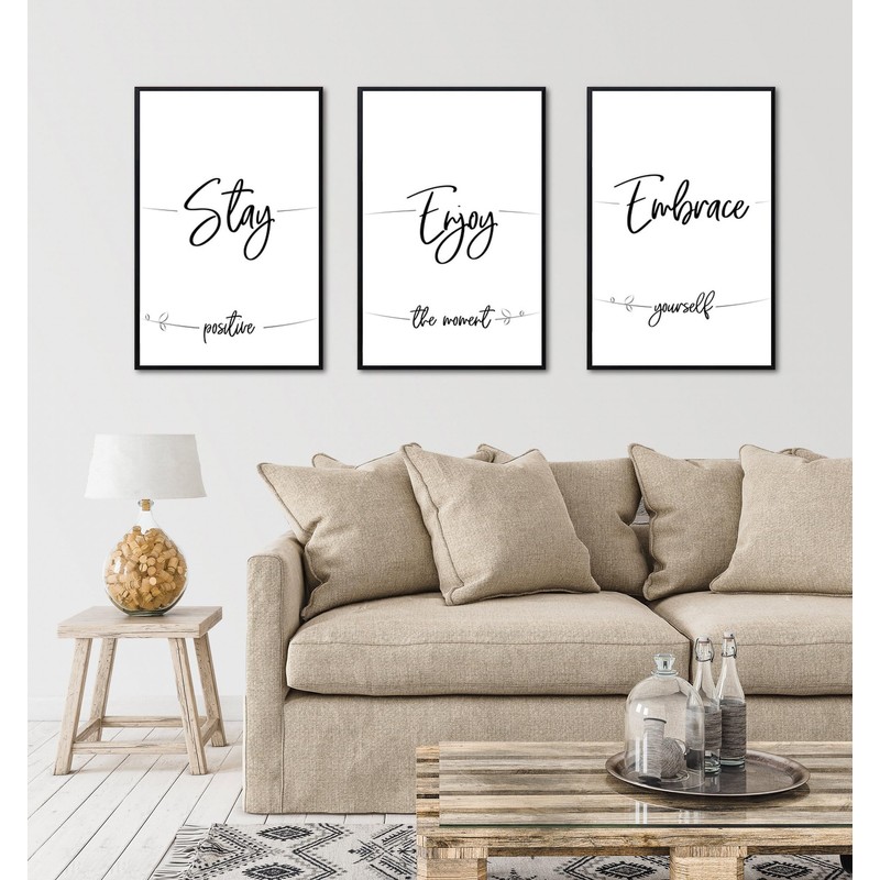 ELSKER&HOME 16x24 Poster Frame 9 Pack, Black Picture Frame for