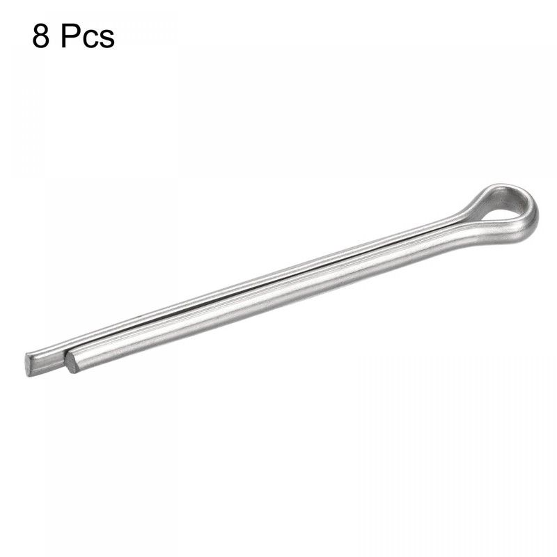 sourcing map 8 Pieces Split Splint 6 x 80 mm