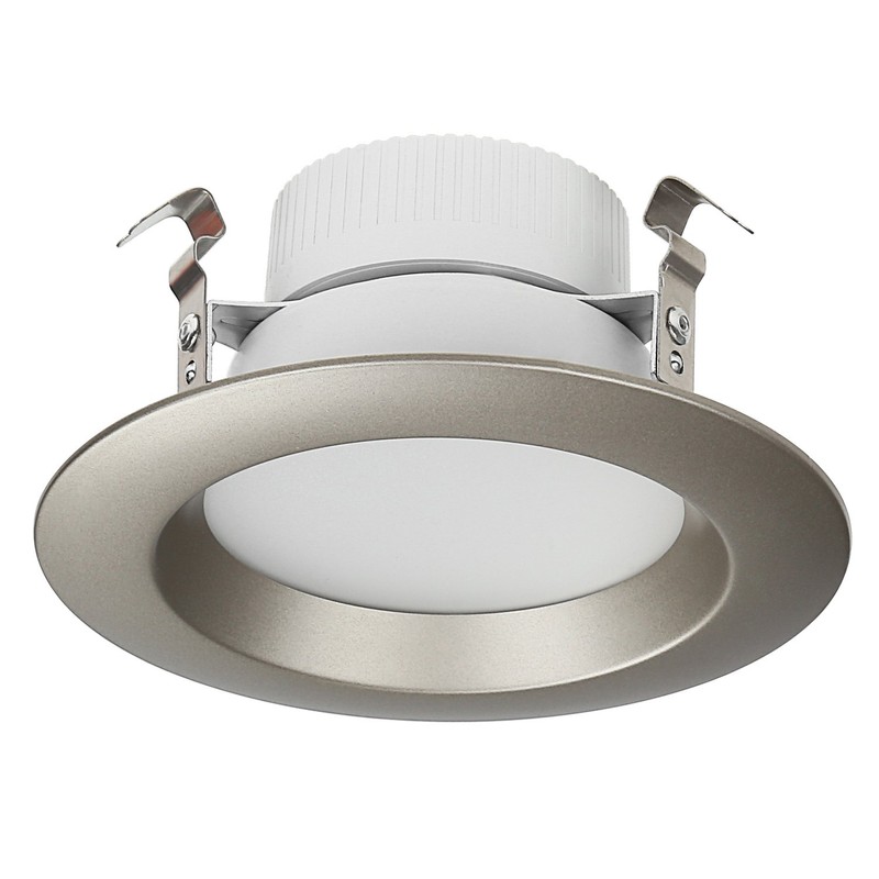 TORCHSTAR 4 Inch Interchangeable Trim Ring, Round, Satin Nickel, Pack