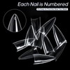 Ranrose 120PCS Short Nail Tips,Short Soft Gel Stiletto Nail Tips