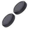 2PCS Lens Rear Caps ABS Plastic Snap On Lens Back