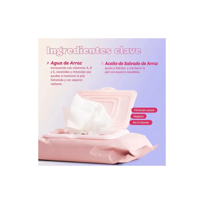 The Face Shop Rice Water Bright - Toallitas Desmaquillantes Coreanas