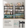 SONGMICS 5-Tier Storage Shelves, Heavy-Duty Garage Shelving, Adjustable Shelving Unit,