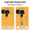 MaKefeile Ceiling Curtain Track Ceiling and Wall Mounted Heavy-Duty Curtains