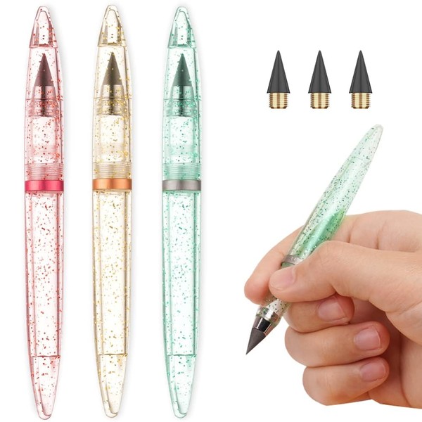 OFFCUP Inkless Pencils, 3pcs Everlasting Pencil, Portable Inkless Pencils Portable