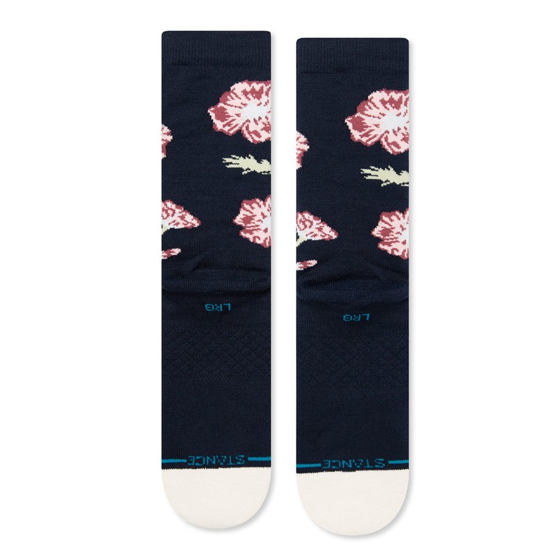 Stance Poppie Crew Socks Navy, navy