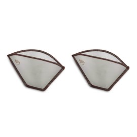 Fino Flexible Mesh Reusable Coffee Filter, Number 2-Size, Brews 2 to 6-Servings, Set of 2