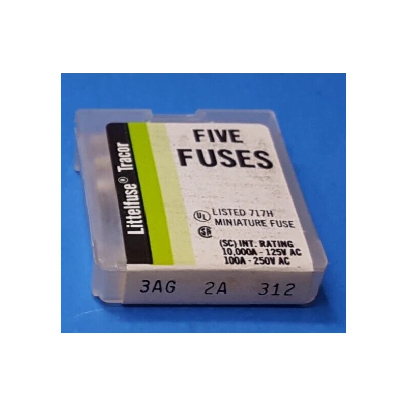 Littelfuse (5PCS) FUSE , 3AG , LITTELFUSE , 250V ,