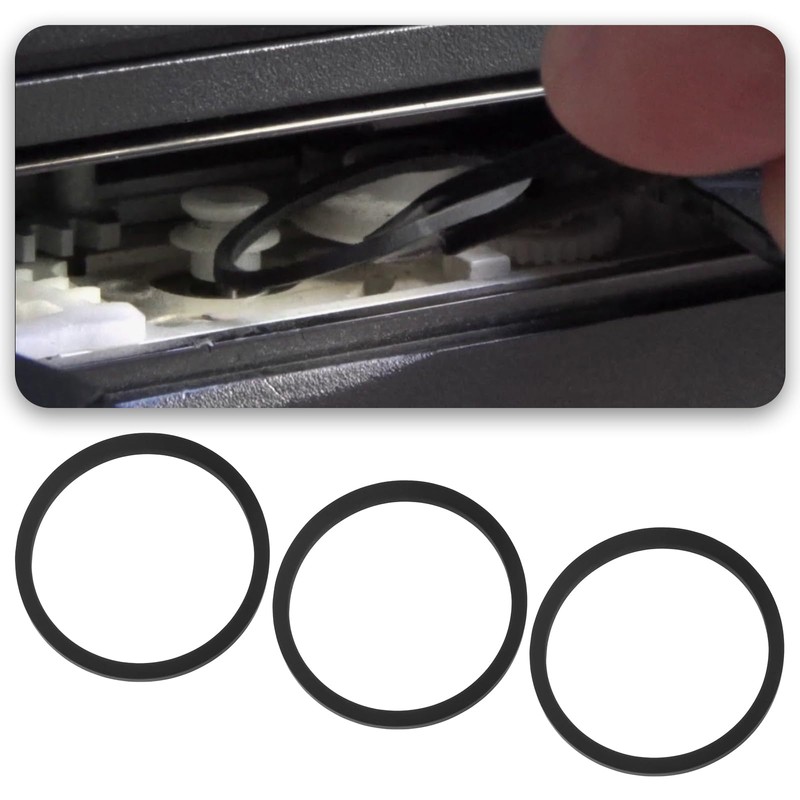 OTOTEC 6pcs Game Console Drive Belt Replacement 2.4x2.1x0.15cm Compatible with