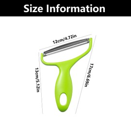 Vegetable Peeler, Multifunctional Peelers for Kitchen, Cabbage Shredder, Veg Peeler, for Vegetable and Fruit(Green)