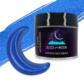 Flashing Blue Mica Powder | Skin Safe, Fine Pigment Powder for Epoxy Resin, Body Butter, Lip Gloss, Candle Color Dye, Soap Colorant & Slime Pigment Dust — 0.42oz (12g)