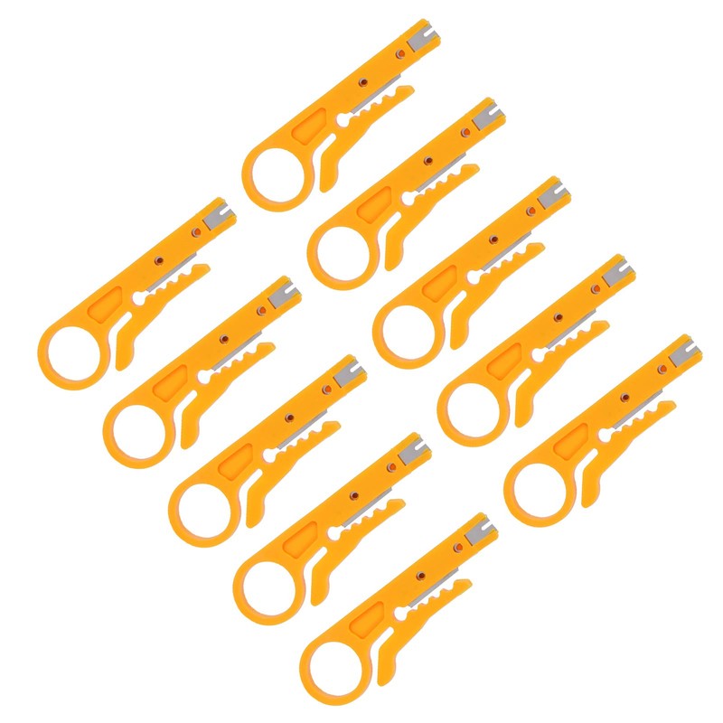 Network Wire Stripper, 10Pcs Mini Wire Stripper, for CAT‑5,CAT‑5e and