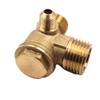 feedal Thread 3 Way Air Compressor Valve Male Thread 90