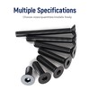 ZOWZEA 20 Pcs #6-32 x 3/4" Flat Head Socket Cap
