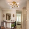 Dellemade Ceiling Light, 4 Lights Chandelier Ceiling Light for Living