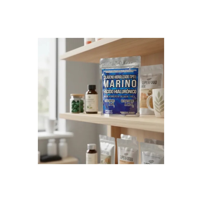 Colágeno Marino Hidrolizado Con Ácido Hialurónico 250g