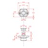 5pcs Push Button Drawer Cupboard Door Catch Lock Caravan Van
