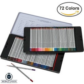 HERO 72 Watercolor Pencils - Water Soluble Colored Pencils For Art Students & Professionals - Assorted Colors for Sketch Coloring Pages For Kids & Adults - Vibrant Colors For Drawing Books - Set of 72