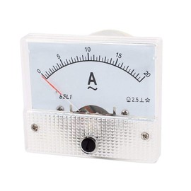 YXQ AC 20A Analog Current Panel 85L1-A Amp Ammeter Gauge Meter 2.5 Accuracy 75mV for Auto Circuit Measurement Tester (AC 20A)
