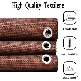 M MAIUS Zero Gravity Chair Replacement Fabric, Anti Gravity Lounge Chair Cloth with 4 PCS Replacement Lace Cords Gravity Chair Accessories Bungee Elastic Patio Recliner Chair (Upgrated Brown- 21")…