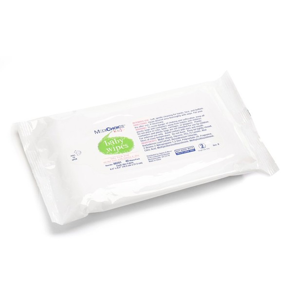 MediChoice Baby Wipes, Softpack, 6.5 In. X 8.5 In.,1314088201 (Case of 960)