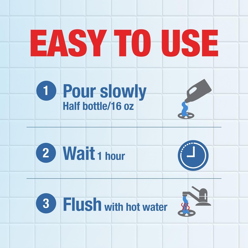 Drano Balance Drain Clog Remover and Cleaner, Non-Corrosive Formula, Safe