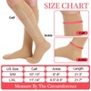 Tarpop 4 Pairs Women Zipper Compression Sock Colorful 20-30mmhg Compression