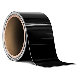 VViViD No-More Chrome Black Vinyl Overlay Wrap Black-Out Strips Roll DIY (High Gloss Black (40ft x 2 Inch Bulk Roll))
