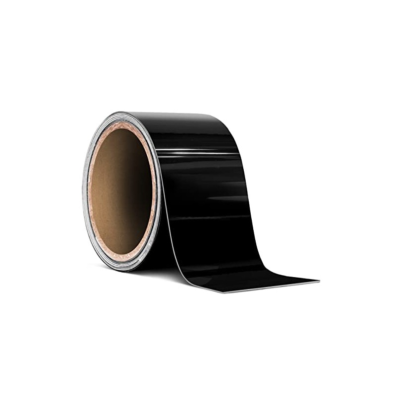 VViViD No-More Chrome Black Vinyl Overlay Wrap Black-Out Strips Roll