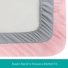 Travel Cot Fitted Sheets, 2 Pack Ultra Soft & Breathable