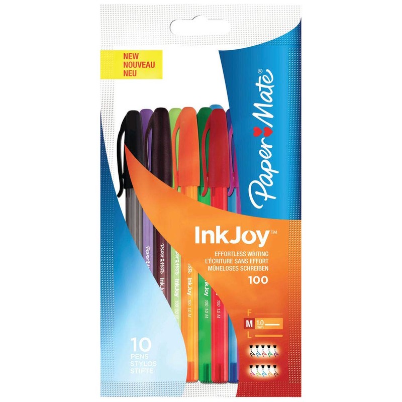 Paper Mate"InkJoy 100" Assorted Ball Pen (Pack of 8)
