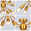 Zonstore Mid-Century Sputnik Chandeliers 9-Lights,Modern Semi Flush Mount Ceiling Light