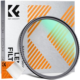 K&F CONCEPT 55mm Lens Protection Filter Lens Filter Protector for Lens Protection AGC Optical Glass Thin Frame 18 Layer Coating (NANO-K Series)