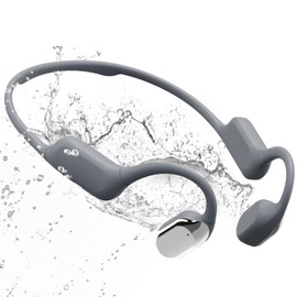 Swimming Headphone Open-Ear Bone Conduction-IP68 Waterproof Swim Earbuds with Bluetooth 5.4 Sport Headset with Safelight, 32G MP3 Memory Underwater Headphones, Running, Cycling