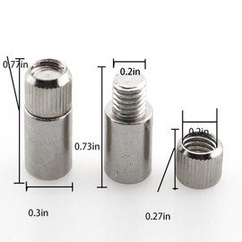 Caishun 20PCS 7.7mm Silver Zinc Alloy Shelf Support Columns Shelf Support Pin Book Shelf Holder Kitchen Furniture Locking Pin Cabinet Shelf Bracket Suitable for Display Cabinet Wardrobes Storage Room